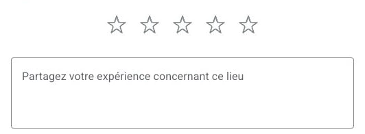 Aperçu du formulaire Google pour Menuiseries Socomi : étoiles et champ de commentaire